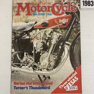 B3081　1983　「The CLASSIC MotorCycle」クラシックモーターサイクル　英国旧車雑誌 英国車 旧車　ビンテージ　クラシックカー　自動車