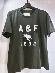 良品 Abercrombie & Fitch アバクロンビー&フィッチ Tシャツ グレー