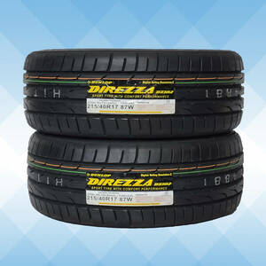 215/40R17 87W XL DUNLOP ダンロップ ディレッツァ DIREZZA DZ102 23年製 送料無料 2本セット税込 \23,900より 2