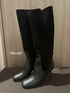 値下げ　美品　PELLICO ロングブーツ　ブラック　サイズ38