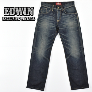 EDWIN エドウイン EXCLUSIVE VINTAGE ★ 日本製 424XV Used加工 ストレート デニム ジーンズ パンツ インディゴ メンズ 29