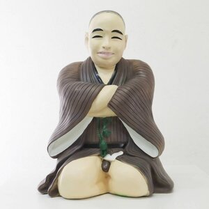 特大！高さ60cm 仙台四郎 置物 縁起物 商売繁盛 福の神 開運 レトロ 大型 人形 オブジェ★107h15