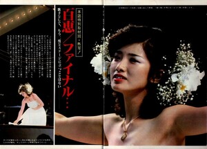 WH31 美品 週刊平凡 1981年 昭和56年 山口百恵 関根恵子 松田聖子 田原俊彦 紺野美沙子 倉田まり子 香山美子大場久美子 星野知子河合奈保子