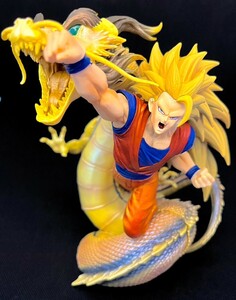 ドラゴンボールZ フィギュア 孫悟空 龍拳 約19cm スーパーサイヤ人3 龍拳爆発 ガレージキット