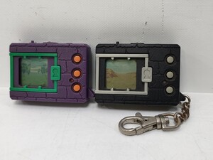 管理1152 BANDAI バンダイ デジタルモンスター デジモン Ver 3 パープル ブラック 1997 当時物 レトロ 未チェック サビあり 破損あり