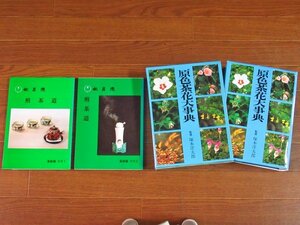 煎茶道 松月流 基礎編 その1，その2＋原色茶花大事典 監修/塚本洋太郎 函入り 計3冊 BB3