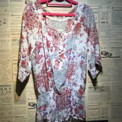 ZAZIE ザジ 5分丈カットソー size M