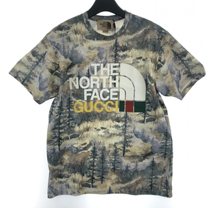 【中古】GUCCI×THE NORTH FACE 22ss フォレスト柄 サイズS 672475 グッチ×ザノースフェイス[240017586460]