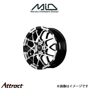 MID ナイトロパワー M28バレットKC アルミホイール 1本 ヴィッツ 130系(16×6J 4-100 INSET40 ブラック/ミラーカット)NITRO POWER