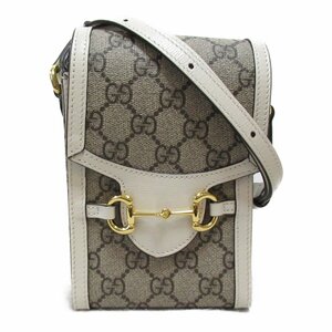 グッチ ホースビット　ショルダーバッグ ブランドオフ GUCCI キャンバス ショルダーバッグ コーティングキャンバス 中古 レディース