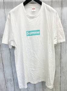 Supreme × Tiffany＆Co. Box Logo Tee 半袖Tシャツ シュプリーム ティファニー ボックスロゴ ホワイト Lサイズ