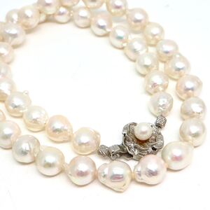 1円〜!!▲アコヤ本真珠ネックレス▲D 約42.1g 約44.5cm 約8.0-9.0mm珠 パール pearl necklace jewelry プリンセス DB0/DC0 C69