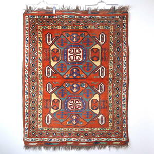 トライバル ラグ vintage ヴィンテージ tribal rug ペルシャ 絨毯 イラン ナバホ Navajo ネイティブ 卍 チマヨ 希少 マット インディアン