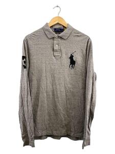 POLO RALPH LAUREN◆ポロシャツ/-/コットン/GRY