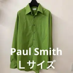 Paul Smith グリーン 長袖シャツ Lサイズ