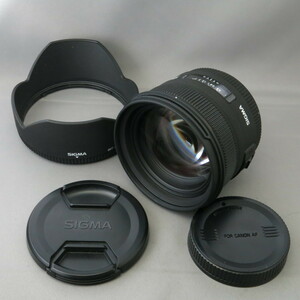 【美品】SIGMAシグマ　キヤノンEF用50mmF1.4EX DG HSM　CanonキヤノンEFマウント(キャノン）★NO.6954