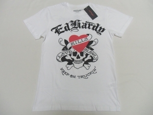 新品 送料無料 Ed Hardy エドハーディー プリントTシャツ LOVE KILLS XL