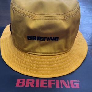 送料無料BRIEFING GOLFブリーフィング希少BASICハットBG ZOZO CHAMPIONSHIP刺繍ロゴtee挿しMESHライナー蒸れ軽減汗止め付unisex Yellow新品