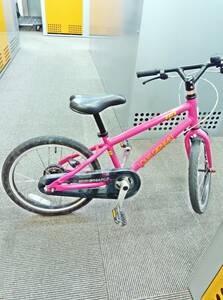 USED LOUIS GARNEAU LG 子供用 自転車 18インチ K18 lite ピンク ルイガノ 登録抹消済 譲渡証明書付 キッズ用 クロスバイク