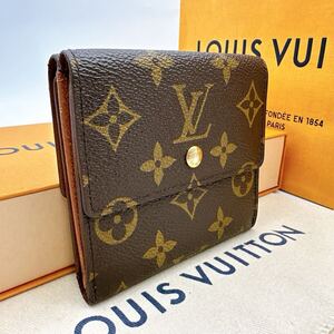 3727【極美品】LOUIS VUITTON ルイヴィトン モノグラム ポルトフォイユエリーズ 三つ折り財布 Wホック ウォレット M61654/SP0937