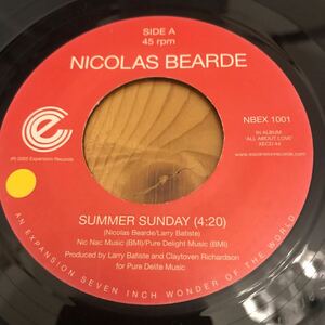 【7インチ】NICOLAS BEARDE / summer sunday / promise me