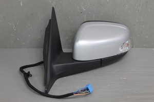 ボルボ V50 右H (MB5244) 純正 動作保証 左 ドアミラー 電格 10ピン ウィンカー ウェルカムランプ付 シルバー 銀 左ミラー Volvo p046522