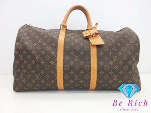 ルイ ヴィトン LOUIS VUITTON モノグラム キーポル 55 M41424 LV ロゴ ボストンバッグ ハンドバッグ【中古】【送料無料】 bk8396