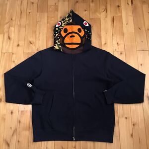 ★2XL★ マイロ シャーク パーカー milo shark full zip hoodie a bathing ape BAPE camo エイプ ベイプ アベイシングエイプ XXL 迷彩 5tt