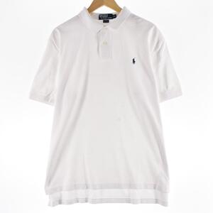 古着 ラルフローレン Ralph Lauren POLO by Ralph Lauren 無地 半袖 ポロシャツ XL /eaa327356 【SS2409_30%】