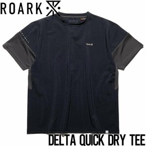 【送料無料】速乾 清涼 半袖Tシャツ THE ROARK REVIVAL DELTA QUICK DRY TEE - w/Polartec RTJPD1020-DGY 日本代理店正規品 XLサイズ