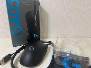 美品 Logicool G403 HERO ゲーミングマウス ロジクール 箱 取扱説明書付き