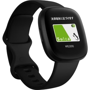 ◆新品 Fitbit（フィットビット）GPS搭載スマートウォッチ FB511BKBK-FRCJK [Fitbit Versa3/Black ブラック L/Sサイズ Suica対応] 