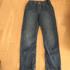 GU デニムストレートパンツ　130センチ