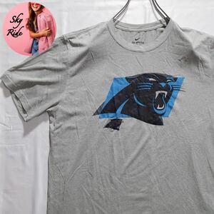 NIKE ナイキ メンズ 半袖 NFL カロライナパンサーズ プリント ヴィンテージ Tシャツ 半袖Tシャツ ライトグレー XL 90