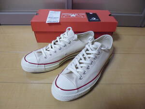 新品 即決 コンバース chuck Taylor チャックテイラー ct70 オールスター CONVERSE 三ツ星 OX ローカット LOW アイボリー ２７27.0 8 1/2