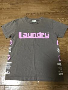 美品ランドリーLaundry半袖TシャツXSロゴレディースSメンズXS重ね着