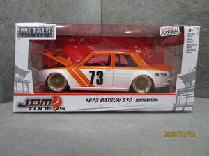 JADA　1/24　1973ｙ　DATSUN　510　WIDEBODY　白/オレンジ　99094