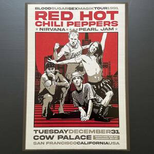 ポスター★レッド・ホット・チリ・ペッパーズ（R.H.C.P.）1991 カリフォルニア★レッチリ/Red Hot Chili Peppers/Nirvana/Pearl Jam