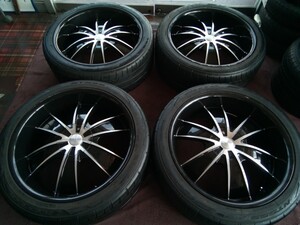 BLACK ART 9.5jー22 ET30 139.7/6H NITTO NT555 G2 265/40R22　120.150プラド、ハイラックス、サーフ装着可能！