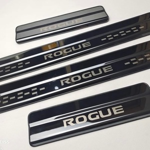 ◇日産　ローグ　ROGUE　T32エクストレイル　ブラックステンレス　スカッフプレート 