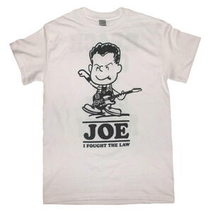 ★ピーナッツ パロディ Tシャツ ジョー ストラマー Joe Strummer 白 - XS パンク ロック バンド スヌーピー punk