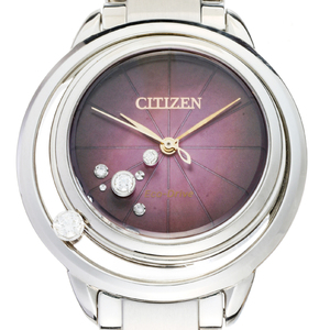 ［飯能本店］CITIZEN シチズン エル アークリーコレクション 5P ダイヤモンド 2020購入品 EW5529-55W 腕時計 レディース DH65034