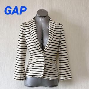 GAP ボーダー柄 コットン ジャケット XS