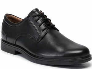 送料無料 CLARKS 28cm オックスフォード ブラック 黒 レザー ウィーブ ビジネス オフィス カジュアル スニーカー ブーツ YYY82