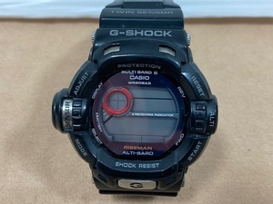 6272* CASIO カシオ G-SHOCK ジーショック RISEMAN ライズマン 腕時計 GW-9200J-1 電波ソーラー デジタル マルチバンド6 ブラック 現状品