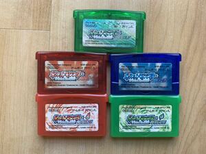 GBA ポケットモンスター ルビー サファイア エメラルド ファイアレッド リーフグリーン まとめ