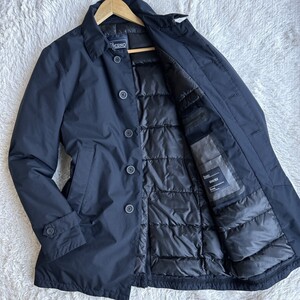 希少Lサイズ！HERNO ヘルノ ステンカラーコート ダウンコート ラミナー GORE-TEX ゴアテックス ロング丈 メンズ 48 Laminar