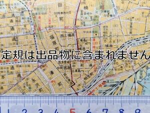 mC28【地図】昭和43年 神戸市 ※難あり[市電 バス路線・停留所名入 阪神国道線 国鉄神戸臨港線神戸港 湊川駅 兵庫臨港線新川 市場 兵庫港駅