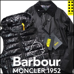 新品314,000円/国内正規品【 2 MONCLER GENIUS 1952 BARBOUR 】モンクレール ジーニアス バブアー 3WAYワックスコットンダウンジャケットS