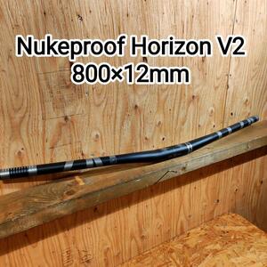 【未使用品！！】Nukeproof Horizon V2 ライザーバー グレー 800㎜×12㎜ライズ 31.8㎜クランプ MTBやピストに！